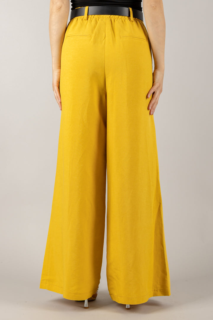 TENSIONE IN - 25P7583 - PANTALONE PALAZZO CON ELASTICO E CINTA