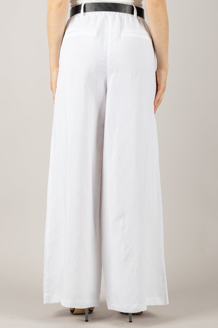 TENSIONE IN - 25P7583 - PANTALONE PALAZZO CON ELASTICO E CINTA
