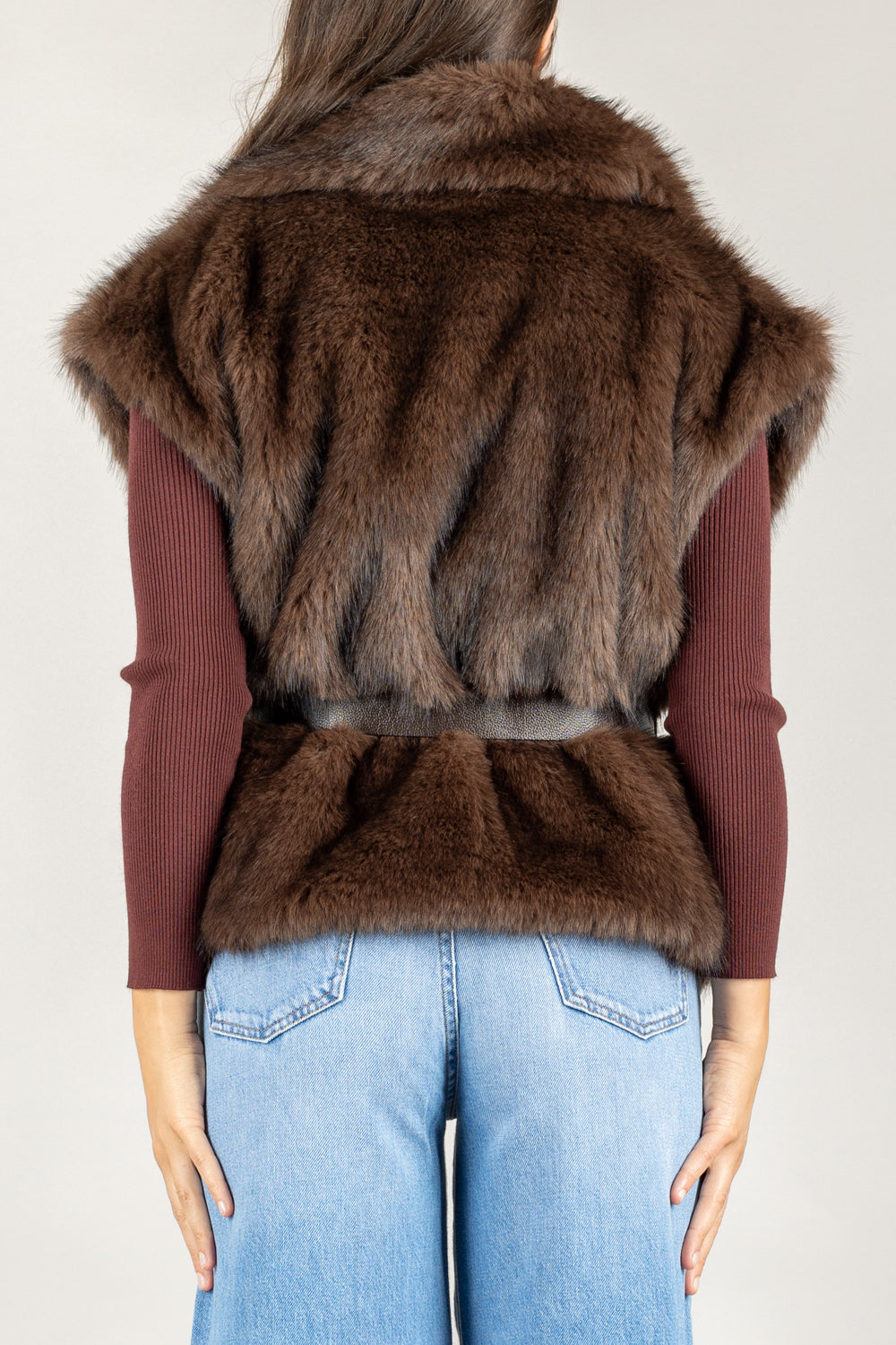 VICOLO - TF0711  - GILET ECOPELLICCIA