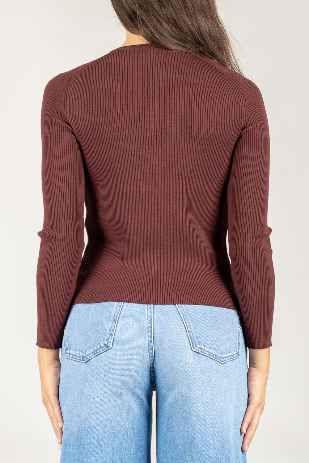 VICOLO - 22125F - MAGLIA COSTINE CON BOTTONCINI