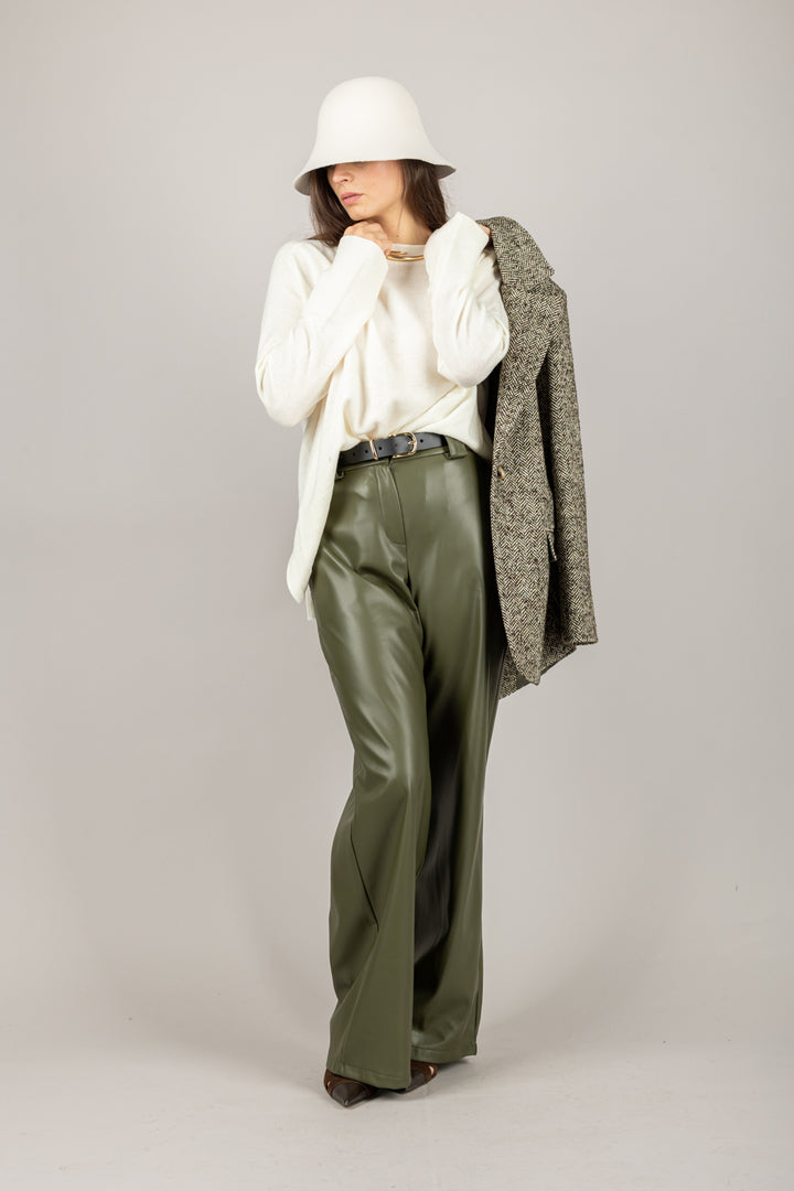 TENSIONE IN - WL157AI25 - MAGLIA OVER CON SPACCHI POSTERIORI