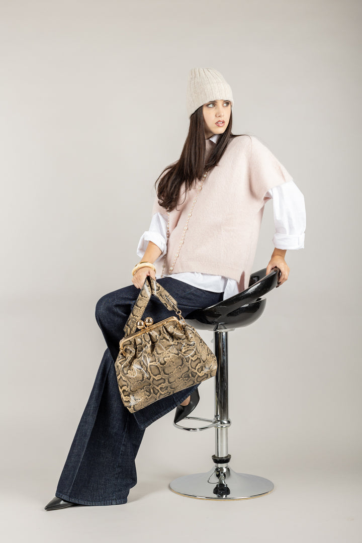 KONTATTO - 3M0874C - PONCHO MEZZA MANICA GIROCOLLO