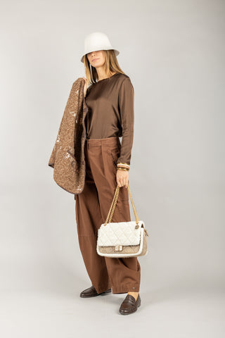 VICOLO - TF0244 - MAGLIA GIROCOLLO IN SATIN