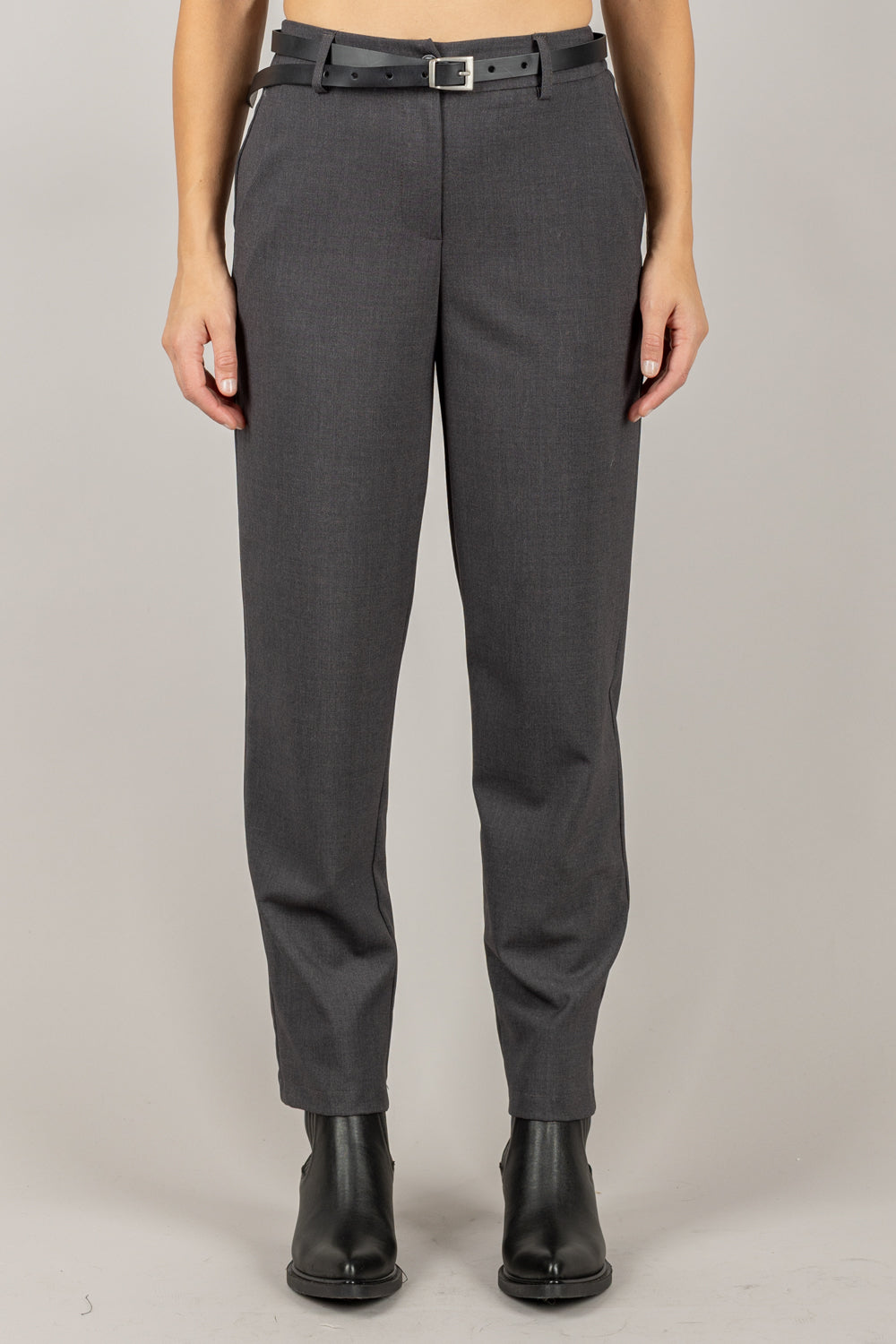 TENSIONE IN - 26P1133 - PANTALONE A SIGARETTA CON CINTA
