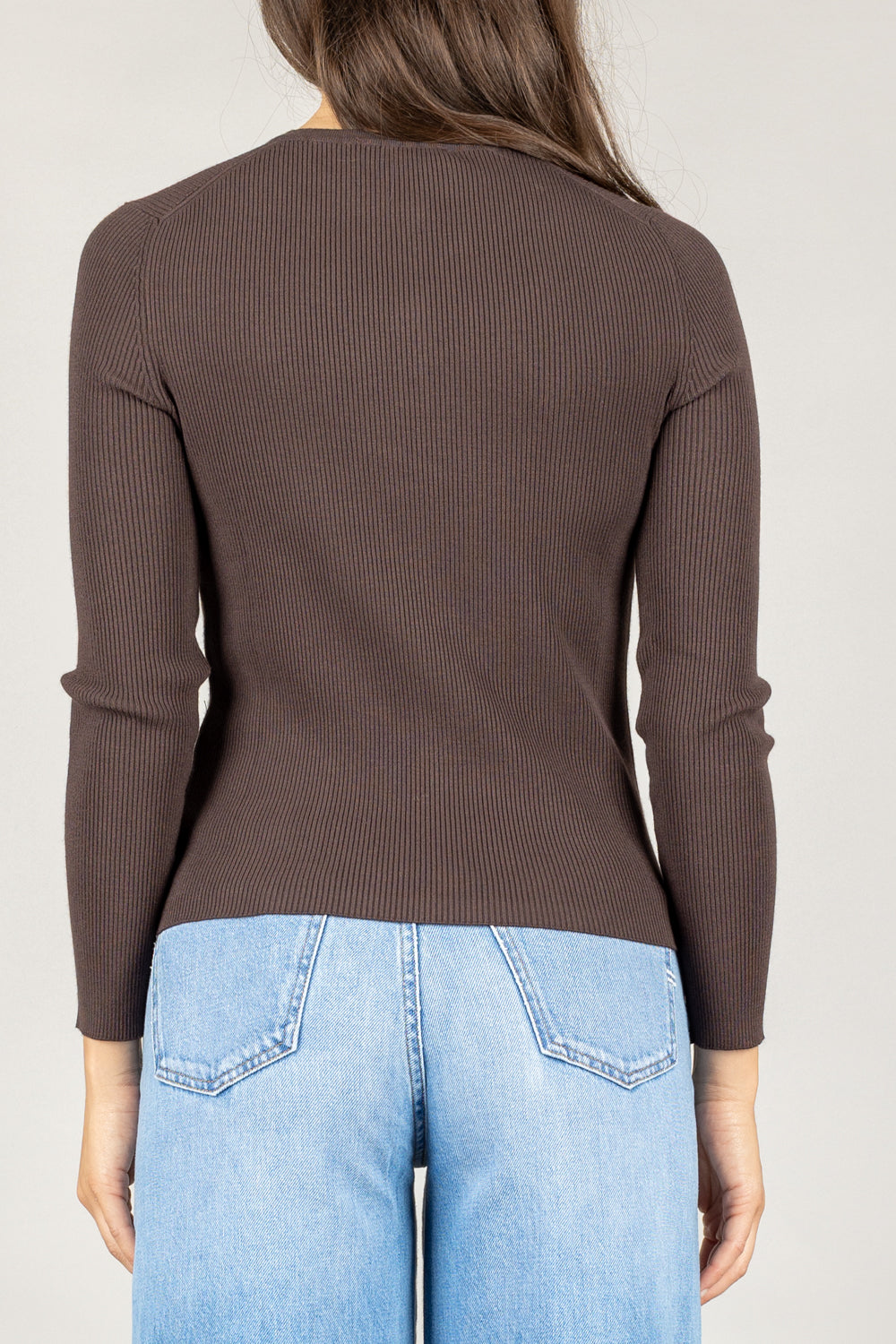 VICOLO - 22125F - MAGLIA COSTINE CON BOTTONCINI