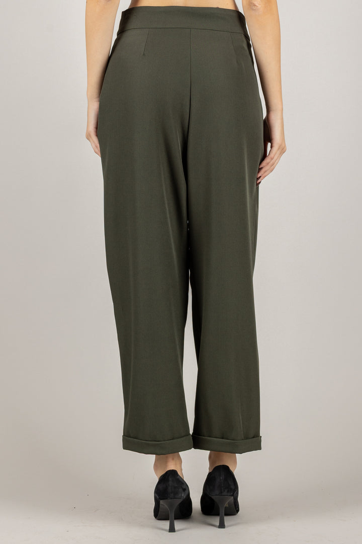 VICOLO - TF0688 - PANTALONE CARROT CON PINCES