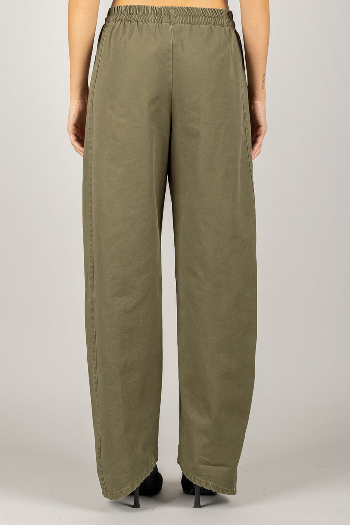 TENSIONE IN - W25P461 - PANTALONE PALAZZO CON COULISSE
