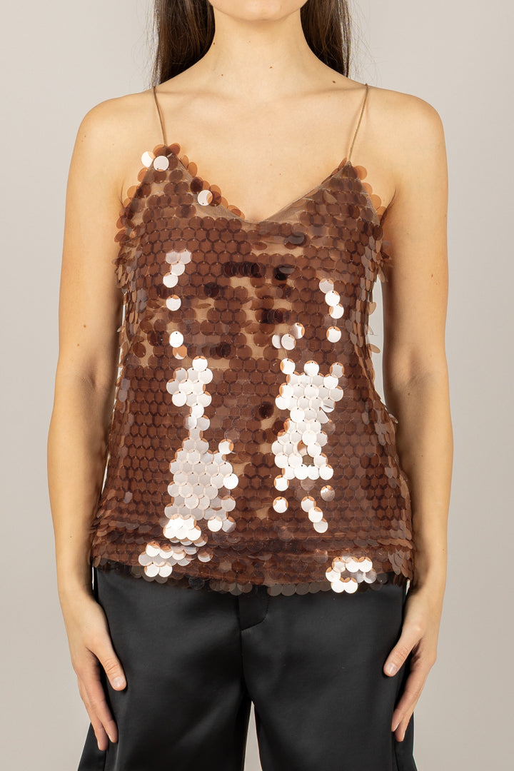 TENSIONE IN - 38315 - CANOTTA MACRO PAILLETTES