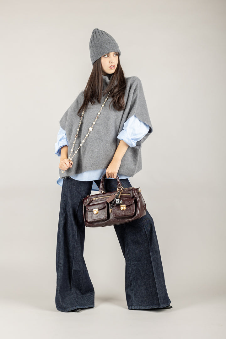 TENSIONE IN - W25C189 - CAMICIA OXFORD OVER CON TASCHINO