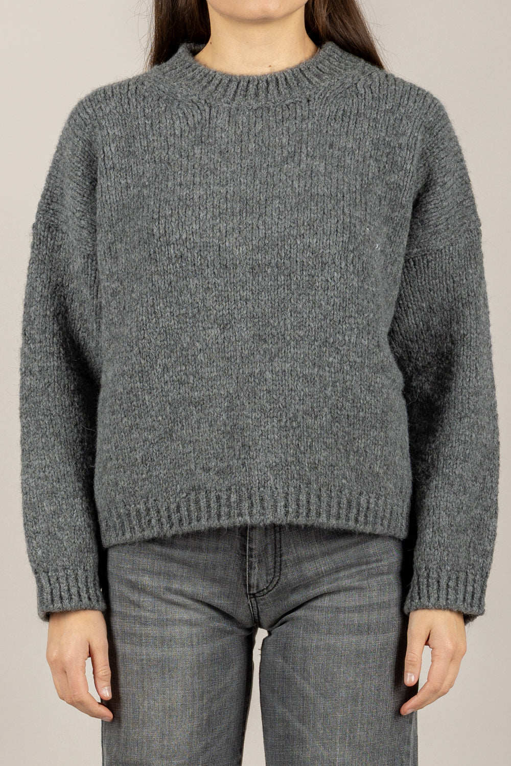 TENSIONE IN - FW25-1112-TI - MAGLIA GIROCOLLO MISTO LANA