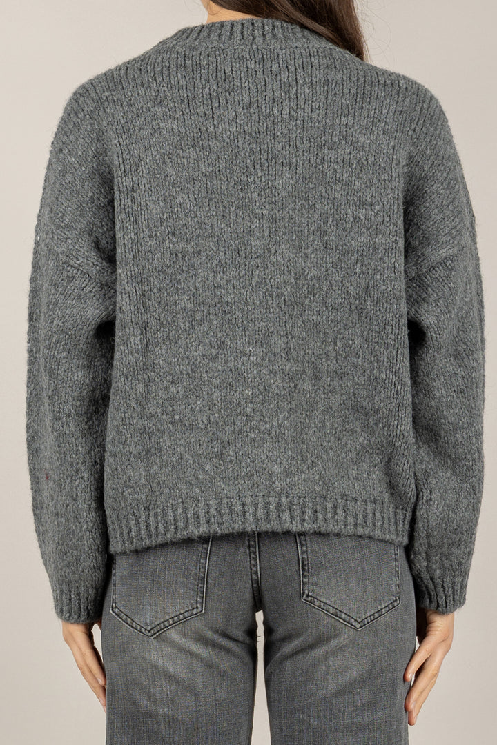 TENSIONE IN - FW25-1112-TI - MAGLIA GIROCOLLO MISTO LANA