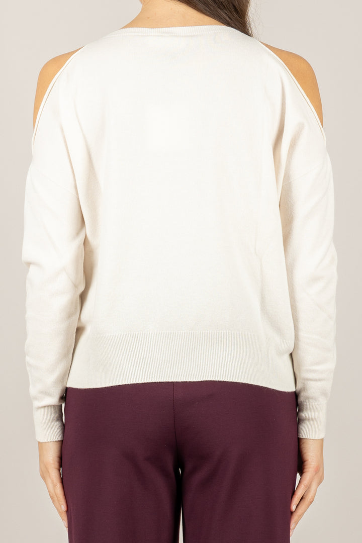 VICOLO - 22213F - MAGLIA CUT-OUT SPALLE