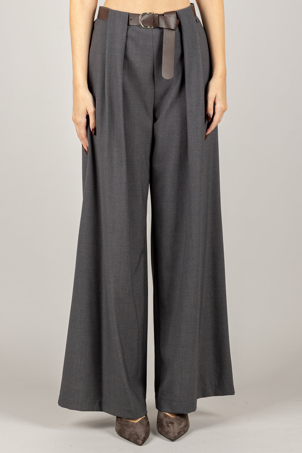 DIXIE - P648Y097 - PANTALONE PALAZZO CON CINTA