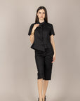 TENSIONE IN - 26P4811 - PANTALONE CAPRI NERO