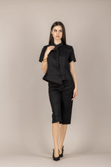 TENSIONE IN - 26P4811 - PANTALONE CAPRI NERO