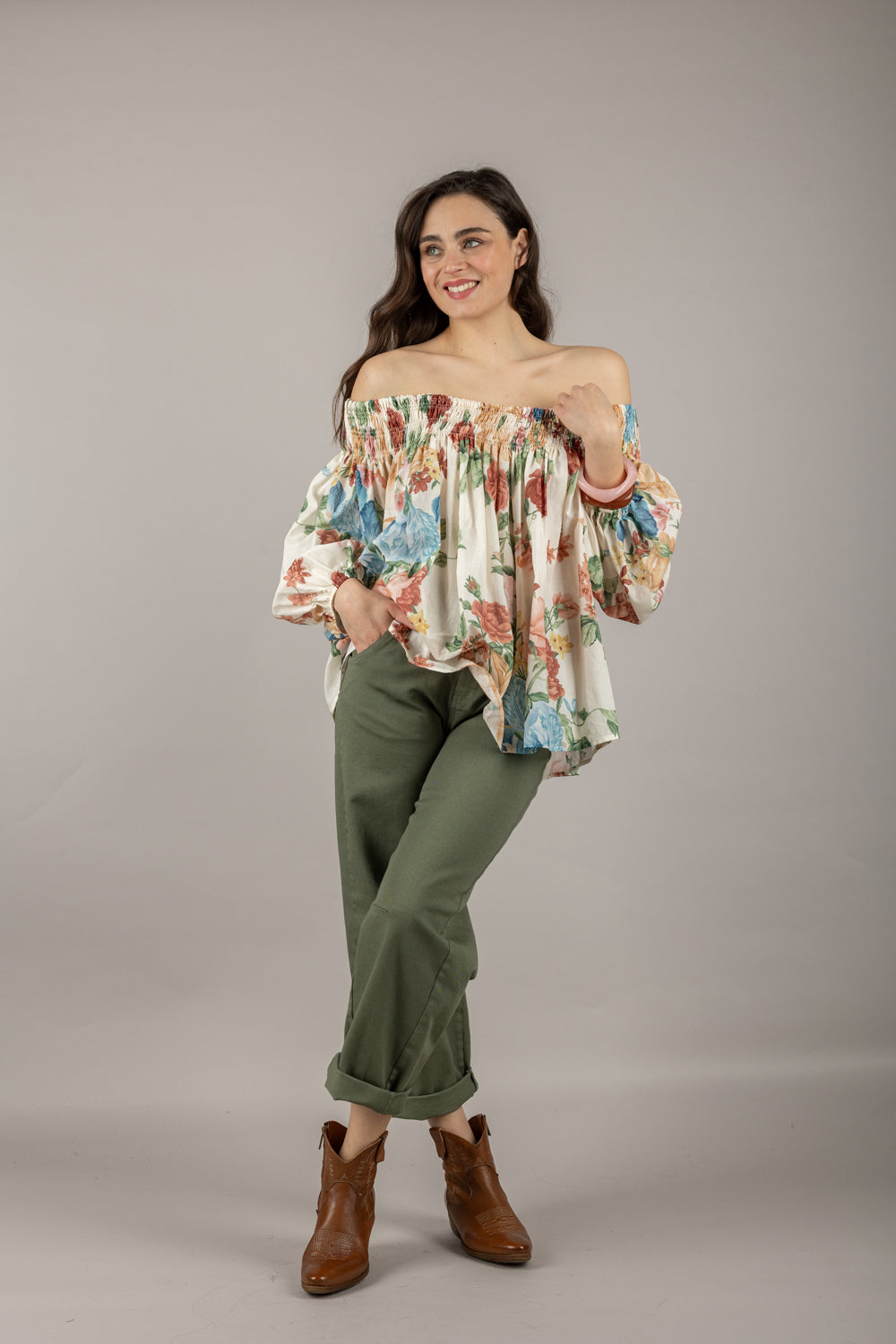 TENSIONE IN - PA5137-GAD - PANTALONE CON CHARM