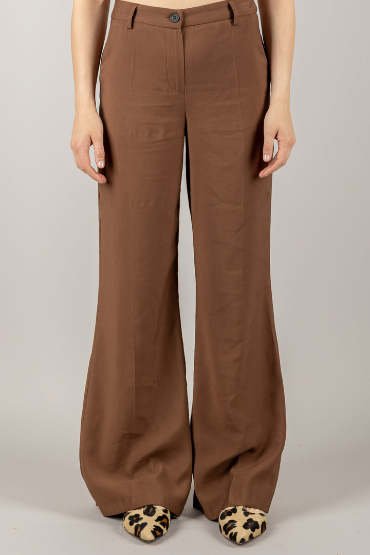 TENSIONE IN - 25P7454 - PANTALONE PALAZZO CON TASCHE