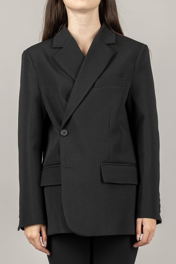 VICOLO - TF1701 - GIACCA CON CHIUSURA ASIMMETRICA