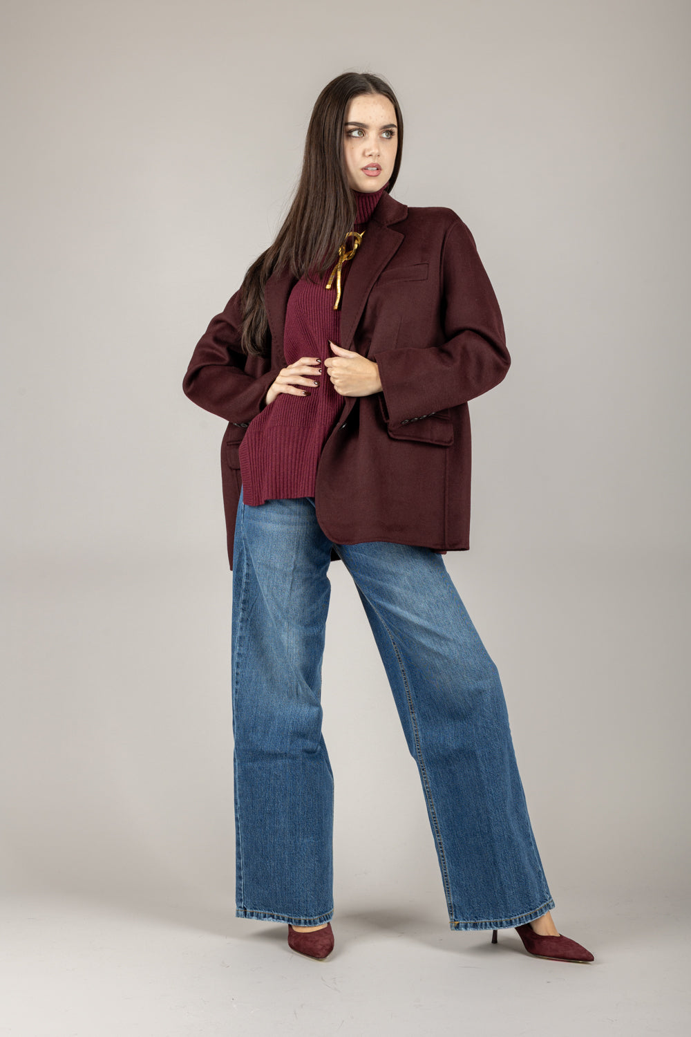 VICOLO - TF0005 - CAPPOTTO CORTO DUE BOTTONI