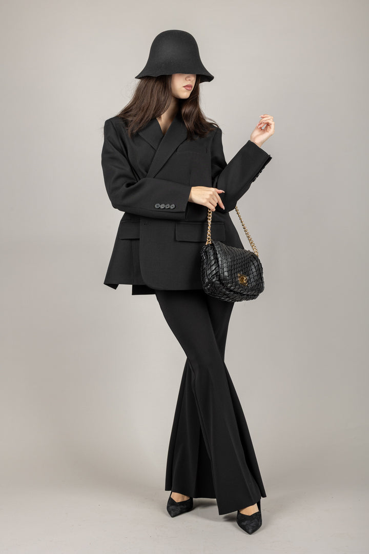 VICOLO - TF1701 - GIACCA CON CHIUSURA ASIMMETRICA