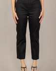 TENSIONE IN - 26P4941 - PANTALONE A SIGARETTA NERO