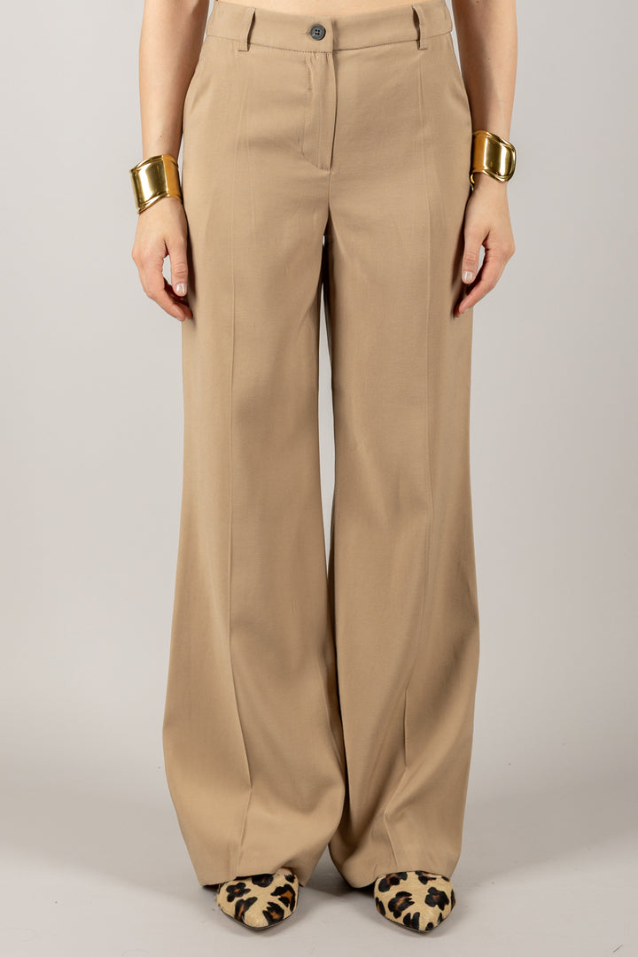 TENSIONE IN - 25P7454 - PANTALONE PALAZZO CON TASCHE