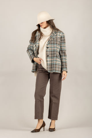 TENSIONE IN - 26B1503 - GIACCA CHECK MONOPETTO