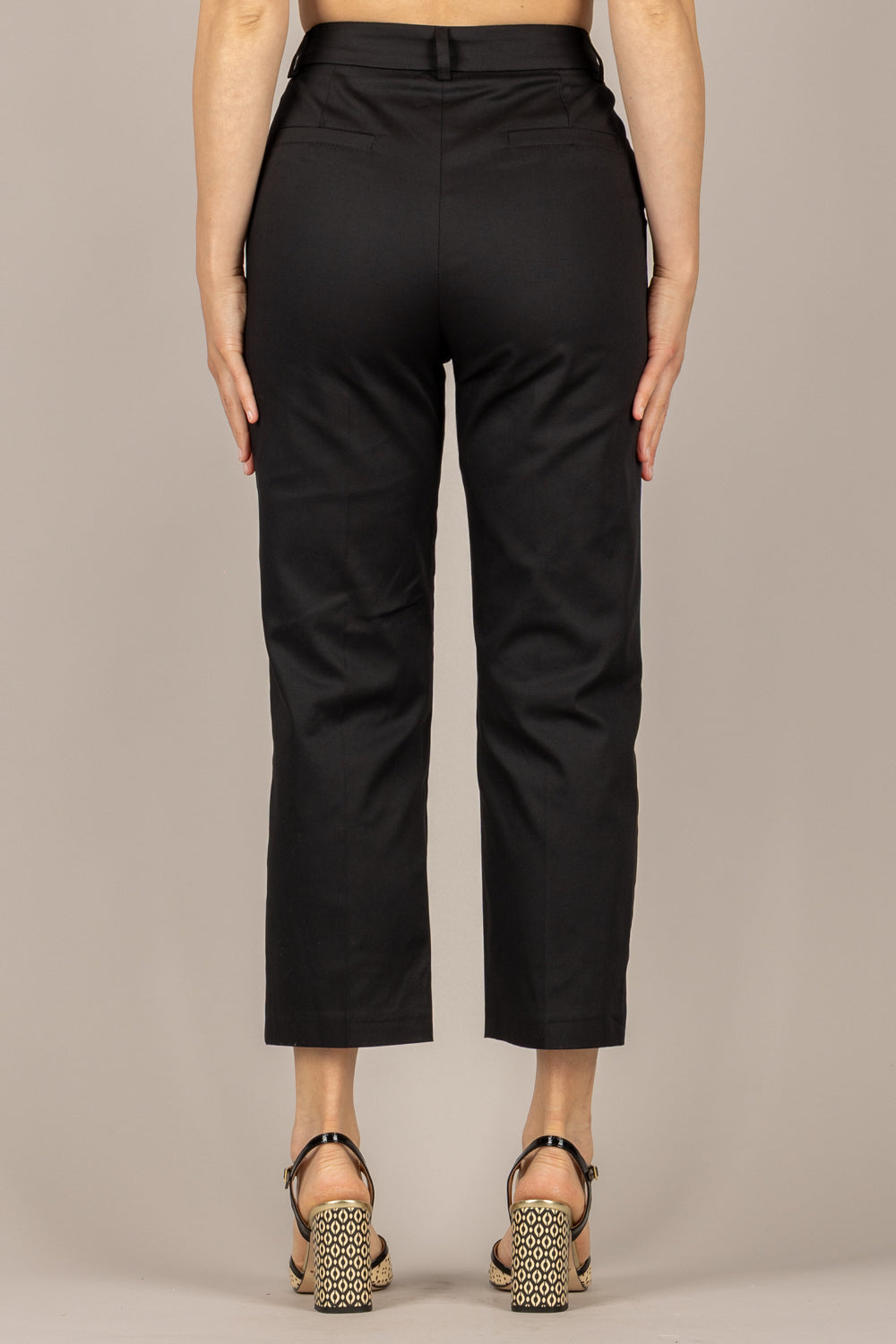 TENSIONE IN - 26P4941 - PANTALONE A SIGARETTA NERO