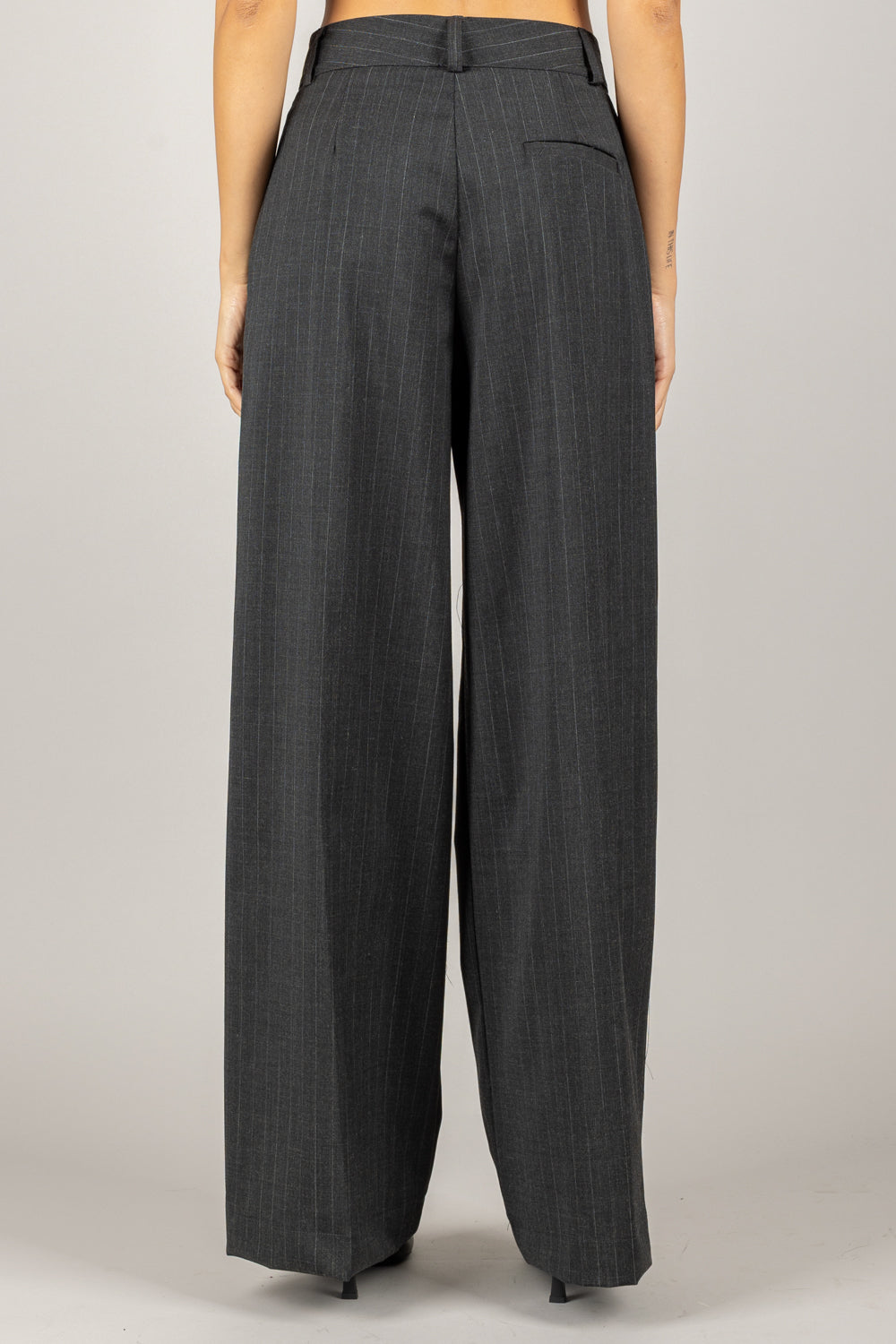 DIXIE - PCHSVCF - PANTALONE PALAZZO GESSATO CON PINCES