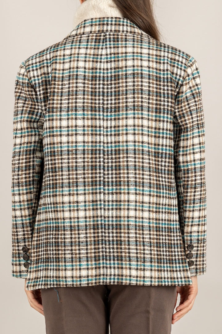 TENSIONE IN - 26B1503 - GIACCA CHECK MONOPETTO