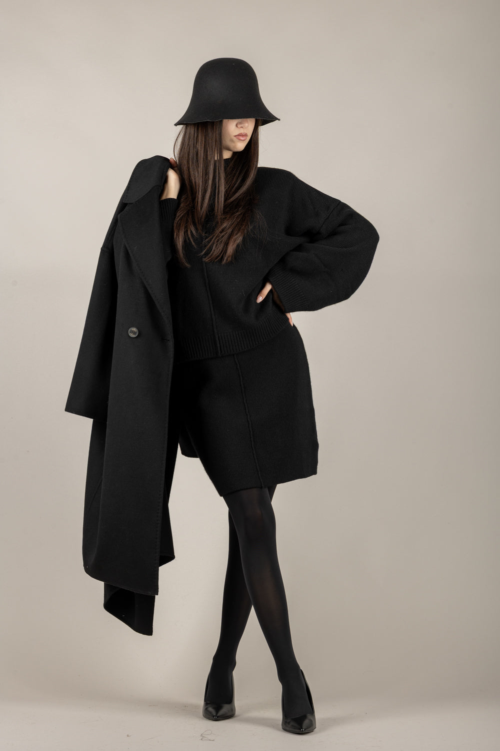 VICOLO - 77319F -  GONNA IN MAGLIA