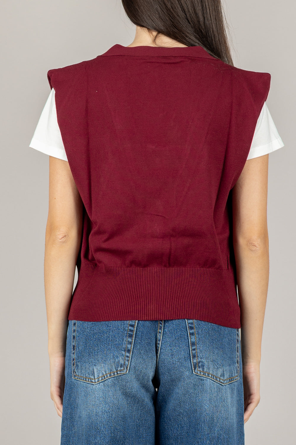 KONTATTO - 3M0945C - GILET CON BOTTONI ORO
