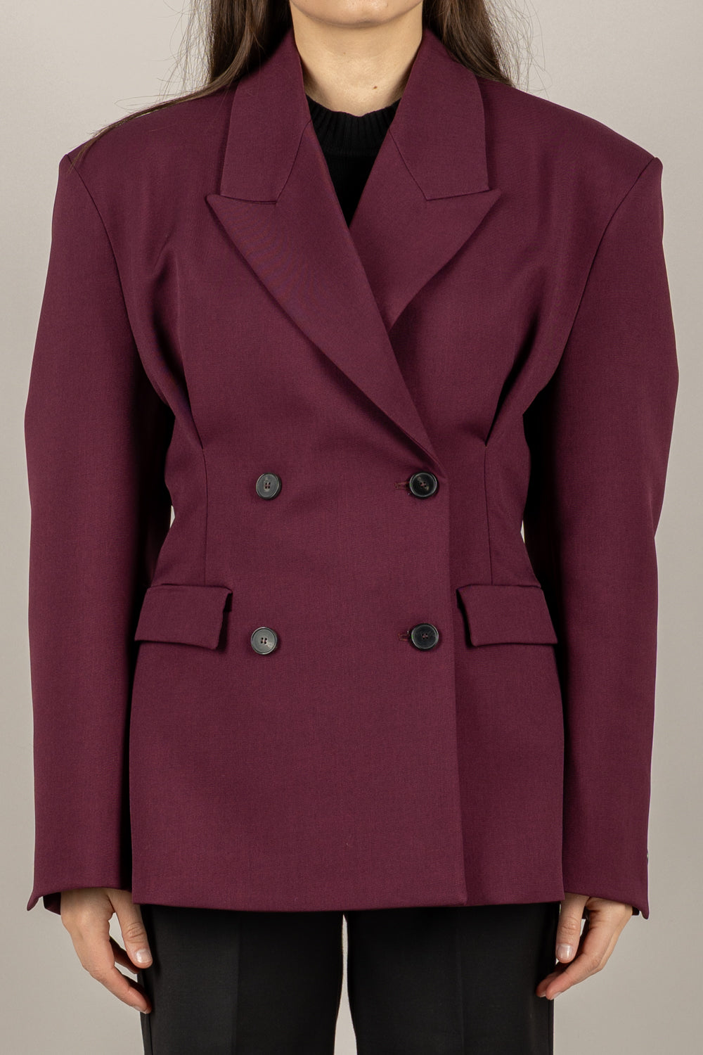 VICOLO - TF0445 - GIACCA DOPPIO PETTO SFIANCATA