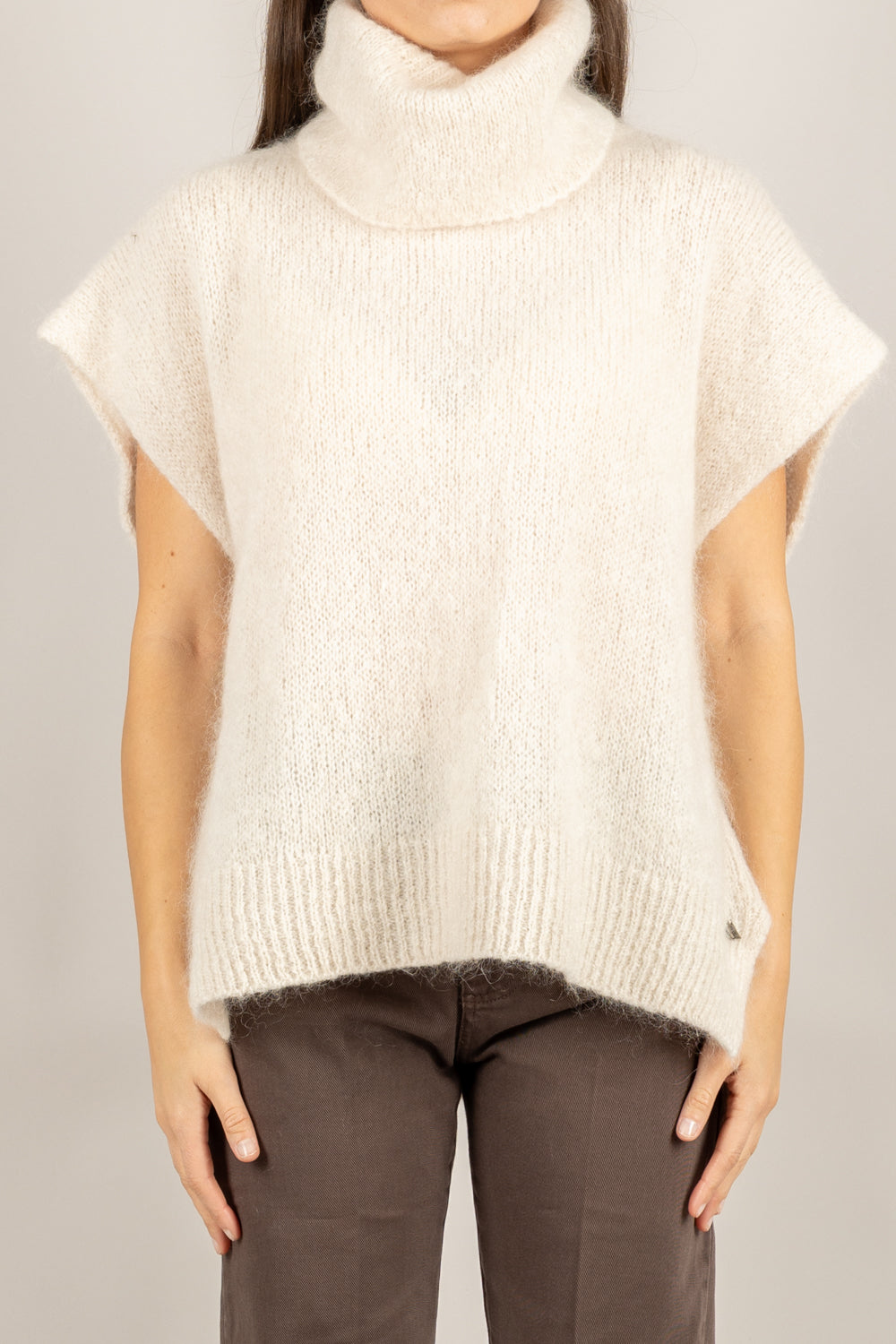 DIXIE - M277Y238 - MAGLIA MOHAIR COLLO ALTO
