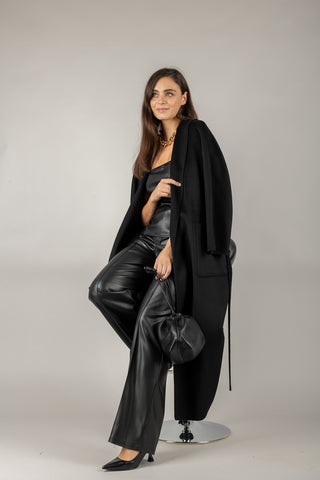 VICOLO - TF0004 - CAPPOTTO LUNGO CON CINTA