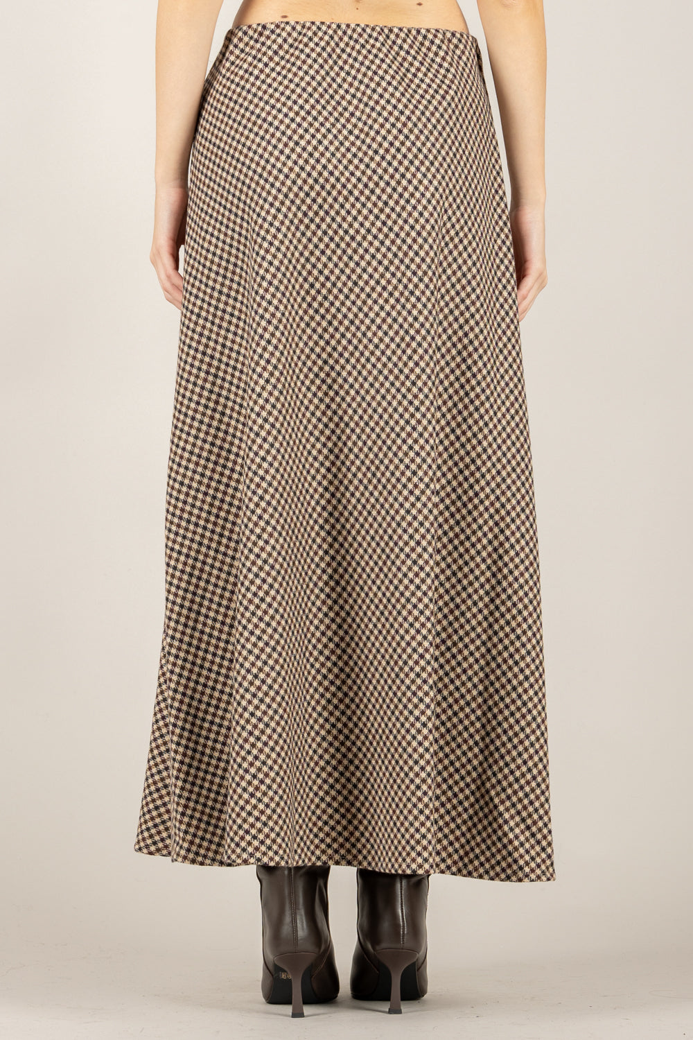 TENSIONE IN - 26G1565 - GONNA PIED DE POULE SVASATA