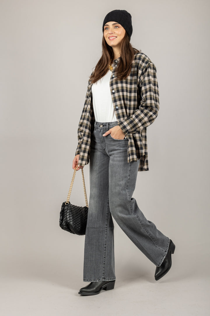 VICOLO - TF1681 - CAMICIA FLANELLA CHECK