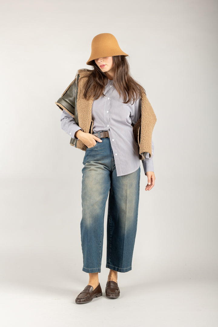 TENSIONE IN - AI25-4178 - JEANS CARROT SABBIATO