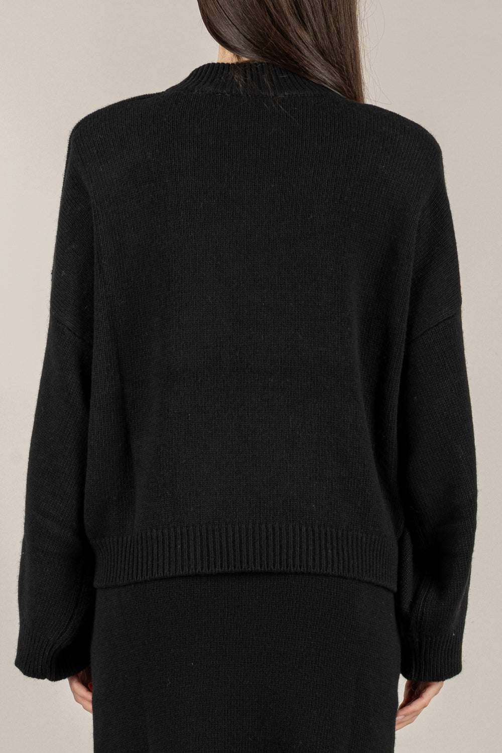 VICOLO - 55193F - MAGLIA SPALLINE CUCITURA FRONTALE