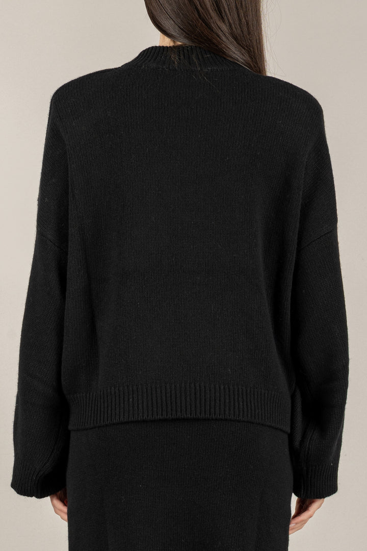 VICOLO - 55193F - MAGLIA SPALLINE CUCITURA FRONTALE