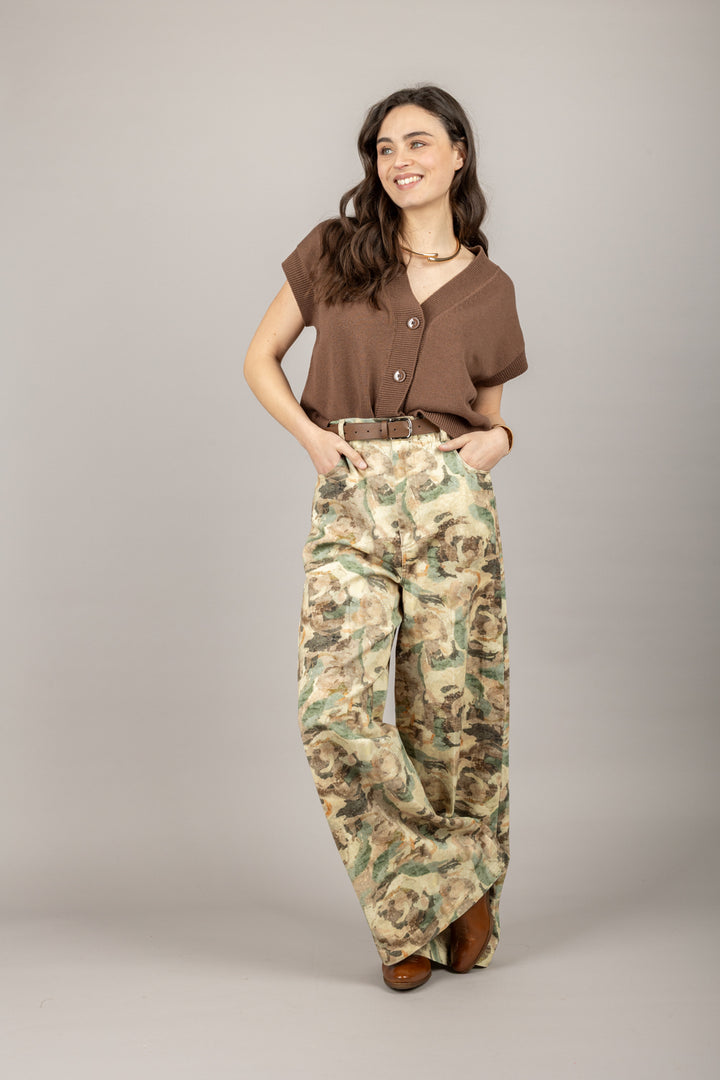 VICOLO - TD1368 - PANTALONE CAMOUFLAGE