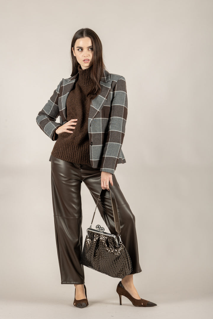 IMPERIAL - P6D5KGJ - PANTALONE ECOPELLE GAMBA DRITTA