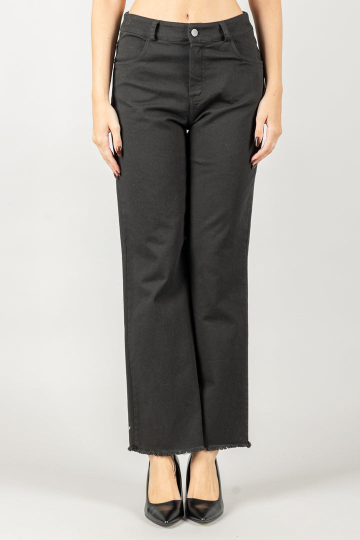 TENSIONE IN - PA5365 - JEANS DRITTO SFRANGIATO