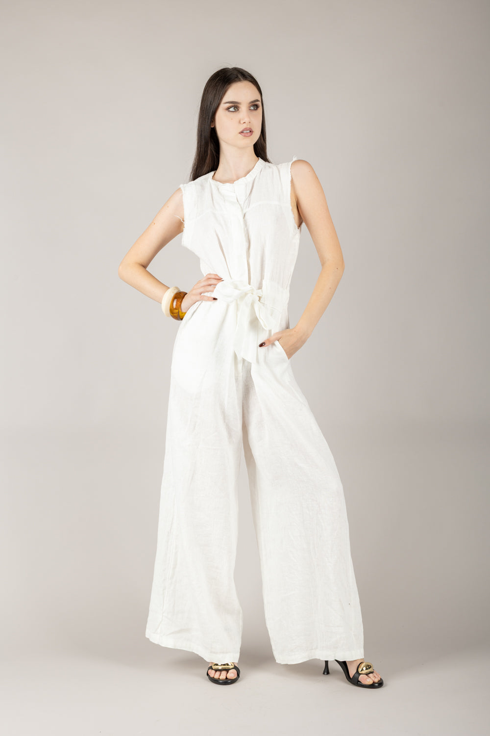 TENSIONE IN - S25UH23 - TUTA CON COULISSE E FIOCCO