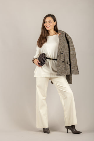 TENSIONE IN - 225219-1 - PANTALONE PALAZZO PUNTO MILANO