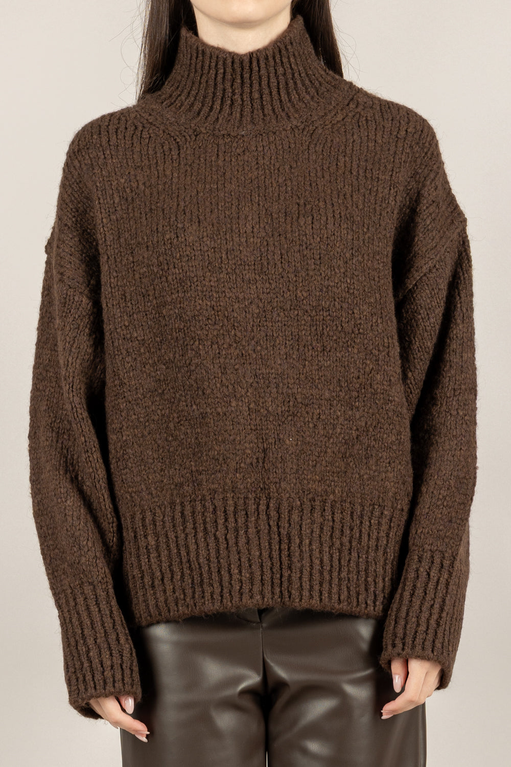 VICOLO - 33062F - MAGLIA COLLO ALTO