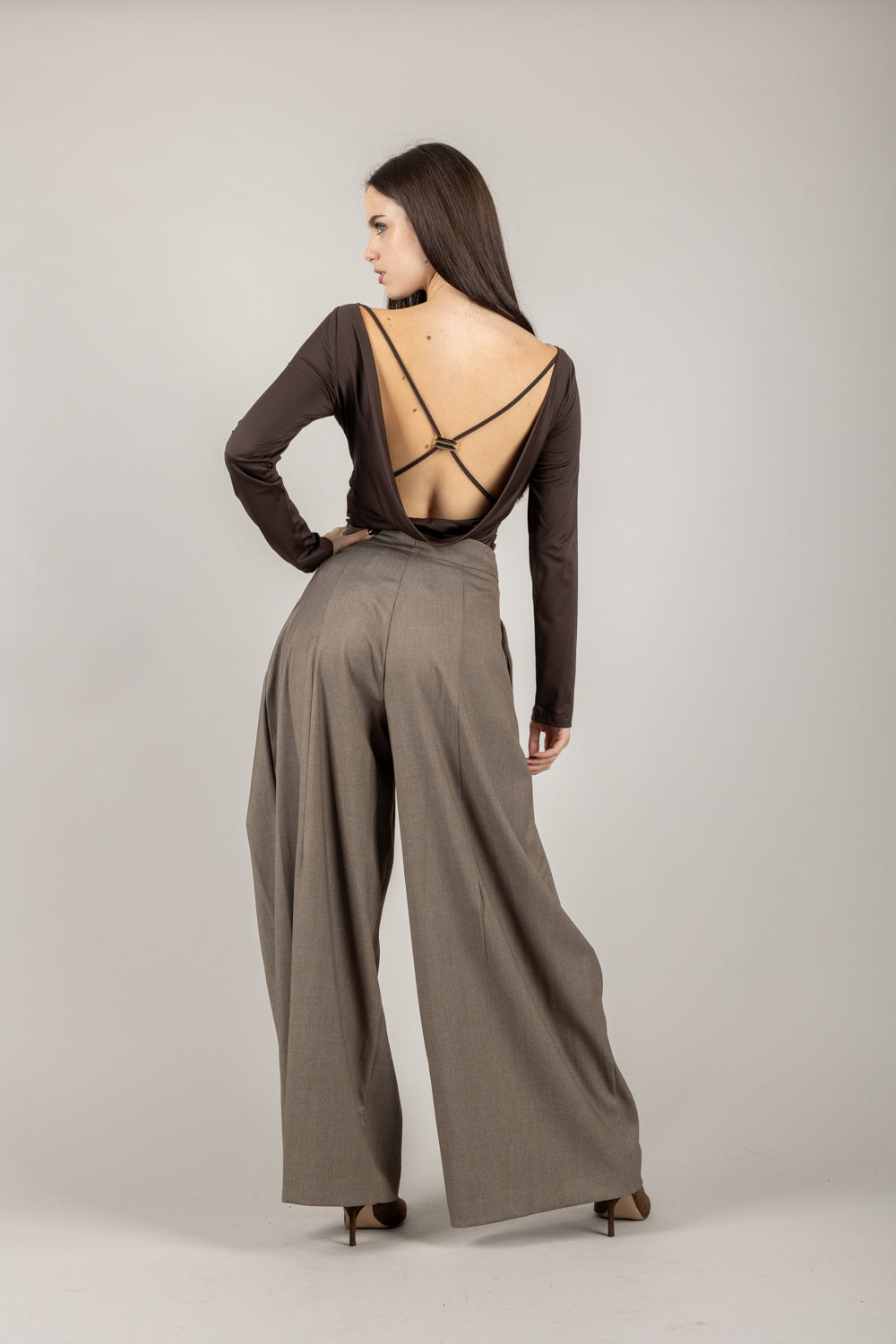 VICOLO - TF1492 - BODY LYCRA INCROCIATO DIETRO
