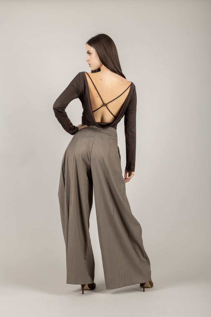 VICOLO - TF1492 - BODY LYCRA INCROCIATO DIETRO