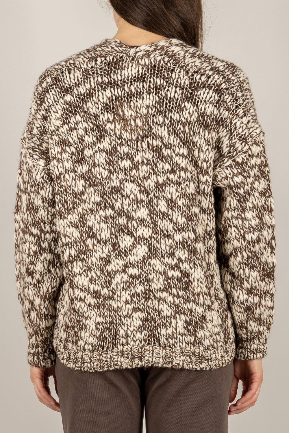 VICOLO - 33059F - CARDIGAN OVER BICOLOR