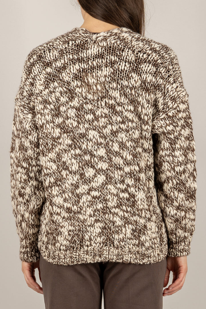VICOLO - 33059F - CARDIGAN OVER BICOLOR